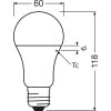 Osram E27 LED 13 Watt warm wit 1521 Lumen