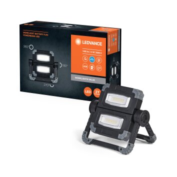 Ledvance Worklight Bouw spotlight LED Grijs, Zwart, 1-licht