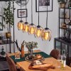 Vevino Hanglamp Amber, Duidelijk, 5-lichts