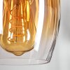 Vevino Hanglamp Amber, Duidelijk, 5-lichts