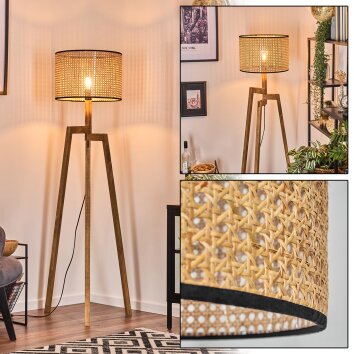 Ramila Staande lamp, Leeslamp Natuurlijke kleuren, 1-licht