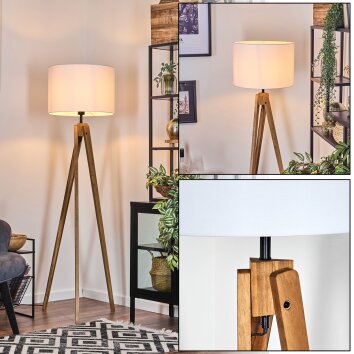 Bassagoda Staande lamp, Leeslamp Natuurlijke kleuren, 1-licht