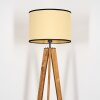 Chellas Staande lamp, Leeslamp Natuurlijke kleuren, Zwart, 1-licht