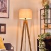 Bassagoda Staande lamp, Leeslamp Natuurlijke kleuren, Zwart, 1-licht