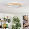 Lockeby Plafondlamp LED Natuurlijke kleuren, Wit, 1-licht, Afstandsbediening