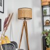 Ramila Staande lamp, Leeslamp Natuurlijke kleuren, Zwart, 1-licht