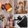 Bassagoda Wandlamp, Muurspot Zwart, 1-licht