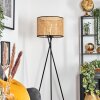 Ramila Staande lamp, Leeslamp Zwart, 1-licht