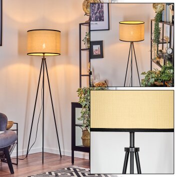 Chellas Staande lamp Zwart, 1-licht