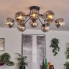 Gastor Plafondlamp 91 cm Duidelijk, Rookkleurig, 12-lichts