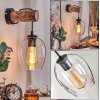 Vevino Wandlamp, Muurspot Natuurlijke kleuren, Zwart, 1-licht