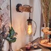 Vevino Wandlamp, Muurspot Natuurlijke kleuren, Zwart, 1-licht