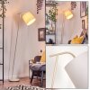 Nobar Staande lamp, Leeslamp Beige, 1-licht