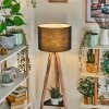 Bassagoda Staande lamp Natuurlijke kleuren, Zwart, 1-licht