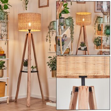 Cavaca Staande lamp Natuurlijke kleuren, Zwart, 1-licht