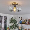 Boza Plafondlamp Messing, 1-licht