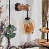 Vevino Wandlamp Natuurlijke kleuren, Zwart, 1-licht