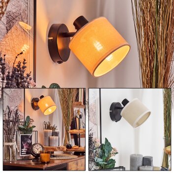 Bassagoda Wandlamp Zwart, 1-licht