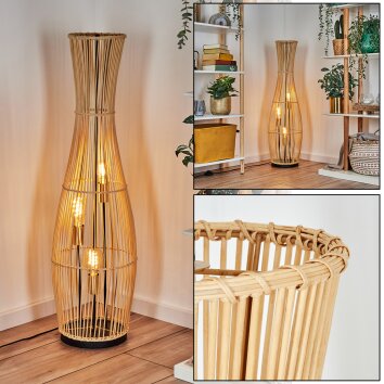 Staby Staande lamp Goud, Zwart, 3-lichts