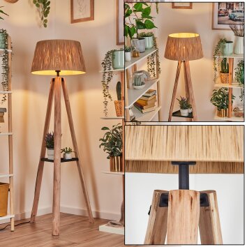 Granja Staande lamp Natuurlijke kleuren, Zwart, 1-licht