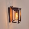 Portalis Wandlamp voor buiten Bruin, houtlook, Zwart, 1-licht