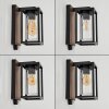 Portalis Wandlamp voor buiten Bruin, houtlook, Zwart, 1-licht, Bewegingsmelder