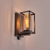 Portalis Wandlamp voor buiten Zwart, Zilver, 1-licht, Bewegingsmelder