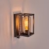 Portalis Wandlamp voor buiten Zwart, Zilver, 1-licht, Bewegingsmelder