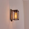 Portalis Wandlamp voor buiten Goud, Zwart, 1-licht, Bewegingsmelder