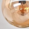 Gastor Plafondlamp, Kogellampje Amber, Rookkleurig, 4-lichts