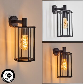 Monfanim Wandlamp voor buiten Zwart, 1-licht