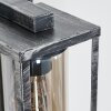 Portalis Wandlamp voor buiten Zwart, Zilver, 1-licht, Bewegingsmelder