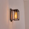 Portalis Wandlamp voor buiten Zwart, Zilver, 1-licht, Bewegingsmelder