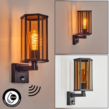 Monfanim Wandlamp voor buiten Zwart, 1-licht