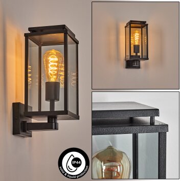 Cadafaes Wandlamp voor buiten Zwart, 1-licht