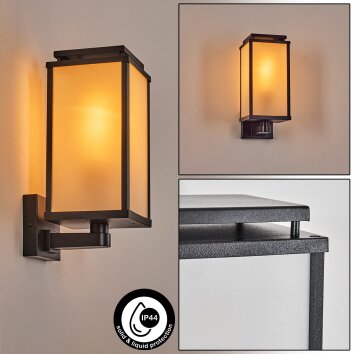 Cadafaes Wandlamp voor buiten Zwart, 1-licht