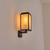 Cadafaes Wandlamp voor buiten Zwart, 1-licht, Bewegingsmelder