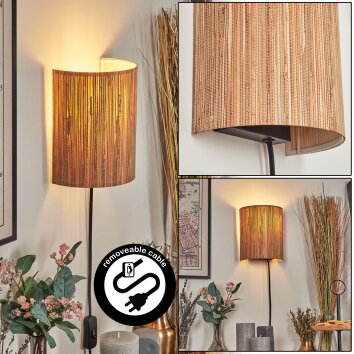 Viadores Licht omhoog & omlaag, Wandlamp Zwart, 1-licht