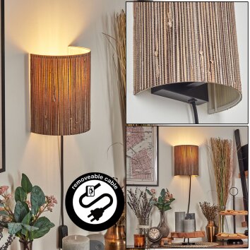 Viadores Licht omhoog & omlaag, Wandlamp Zwart, 1-licht