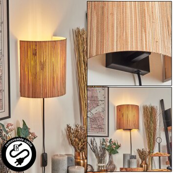 Viadores Licht omhoog & omlaag, Wandlamp Zwart, 1-licht