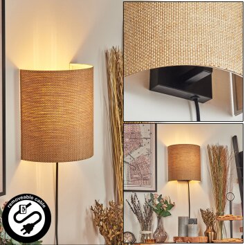 Viadores Licht omhoog & omlaag, Wandlamp Zwart, 1-licht