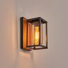 Portalis Buitenlicht, Wandlamp voor buiten Bruin, houtlook, Zwart, 1-licht