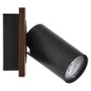 Ledvance Spot Plafondlamp LED houtlook, Zwart, 1-licht