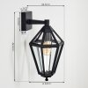 Falfosa Wandlamp voor buiten Zwart, 1-licht