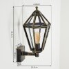 Falfosa Wandlamp voor buiten Goud, Zwart, 1-licht