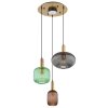 Globo NORMY Hanglamp Messing, 3-lichts