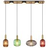 Globo NORMY Hanglamp Messing, 4-lichts