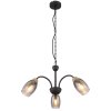 Globo GERLY Hanglamp Zwart, 3-lichts