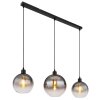 Globo Newcastle Hanglamp Zwart, 3-lichts