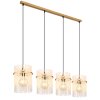 Globo Gorley Hanglamp Goud, 4-lichts